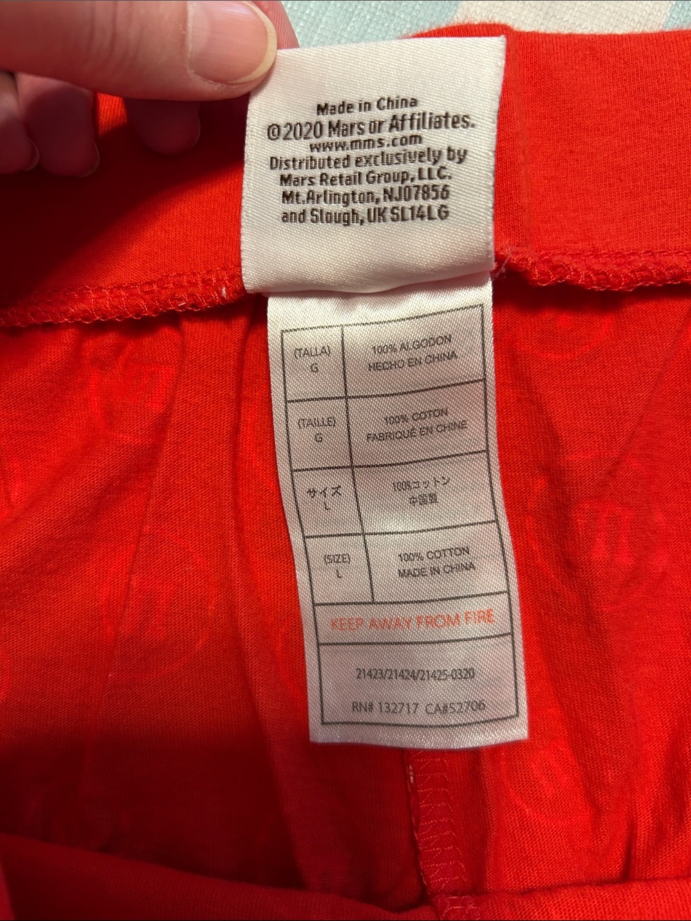 M&M'S Red Racerback Tank and Printed Shorts Pajama Set - Picture 5 of 6